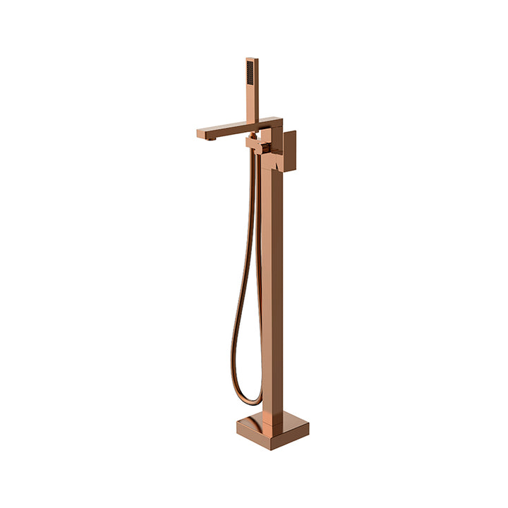 Bad Und Kuche Eckig Floor Bath Mixer with Hand Shower