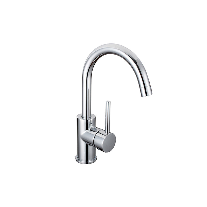 Bad Und Kuche Rund Gooseneck Basin Mixer