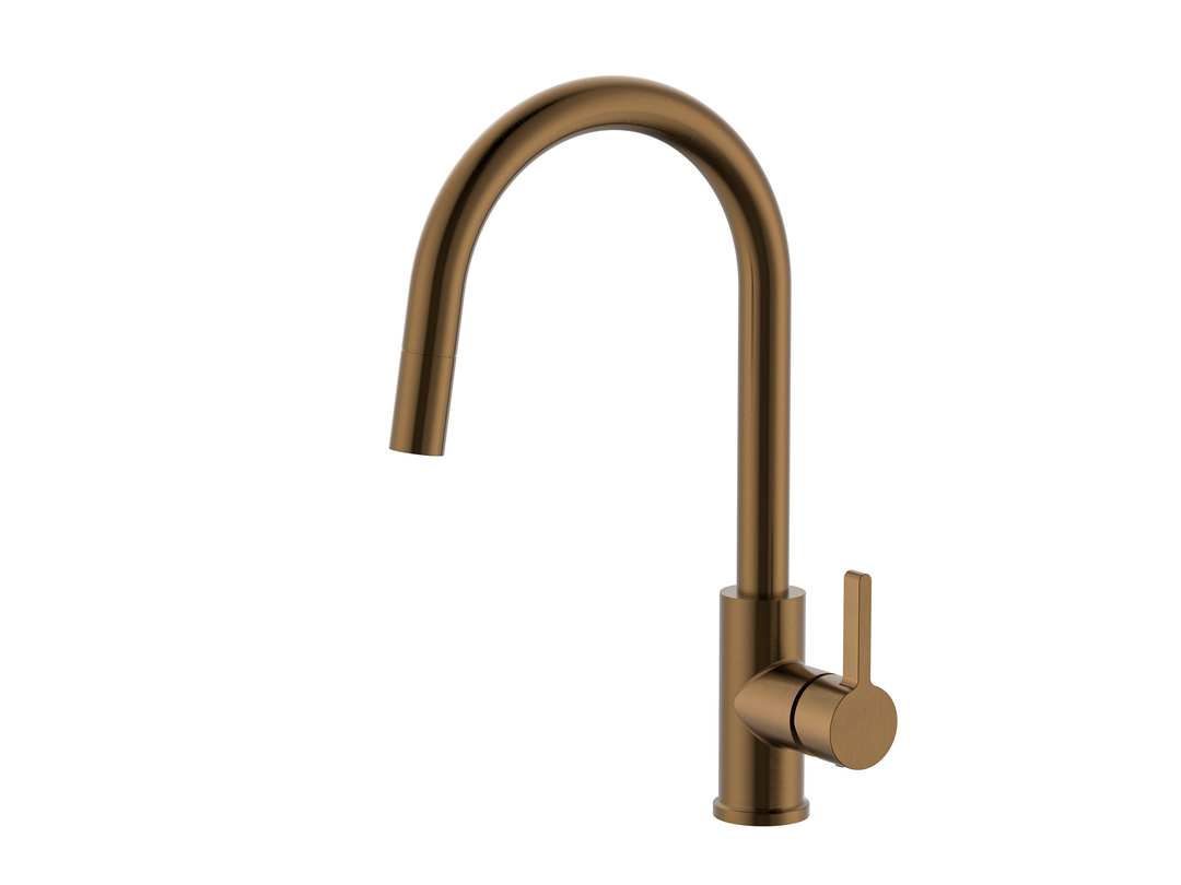 Bad Und Kuche Morgan Rund Gooseneck Pullout Sink Mixer