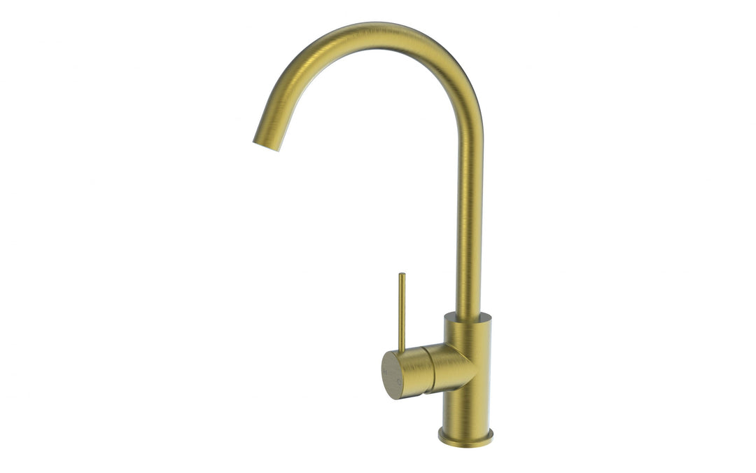 Bad Und Kuche Morgan Rund Gooseneck Sink Mixer