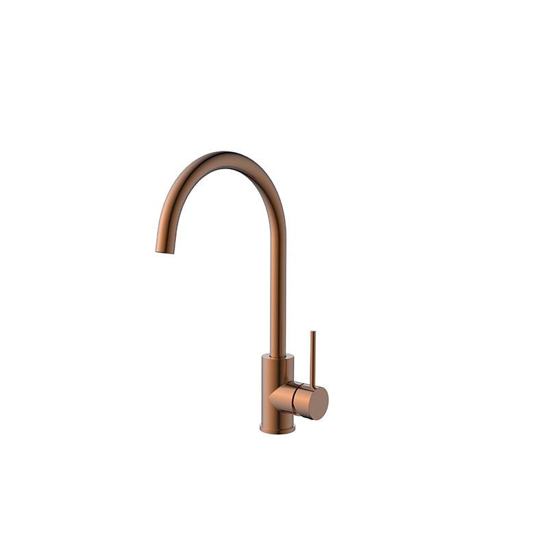 Bad Und Kuche Morgan Rund Gooseneck Sink Mixer