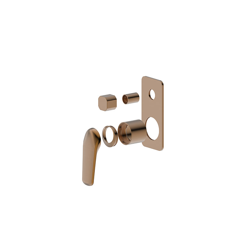 Bad Und Kuche Berlin Square Shower Mixer with Diverter Trim Kit