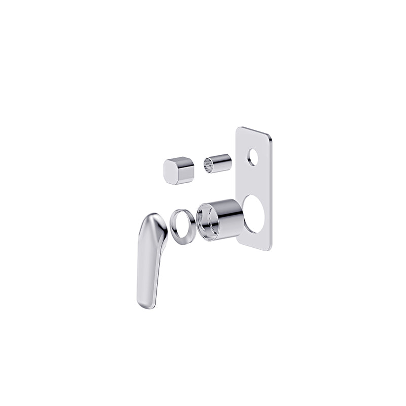 Bad Und Kuche Berlin Square Shower Mixer with Diverter Trim Kit
