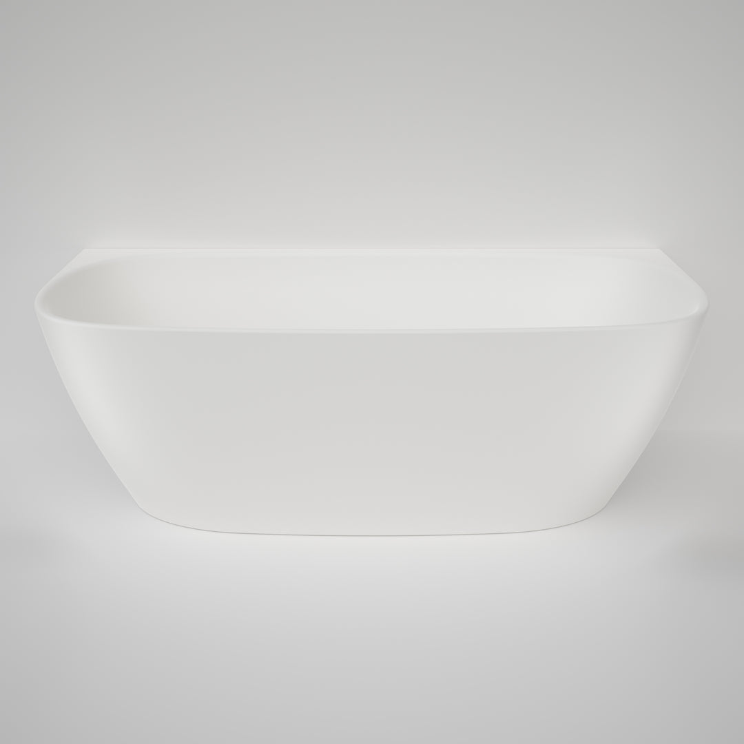 Caroma Contura II 1700mm Back to Wall Freestanding Bath - Matte White