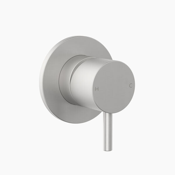 Clark Round Pin Wall Mixer Brushed Nickel Lead Free