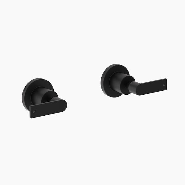 Clark Lever Wall Top Assembly Matte Black Pair Lead Free