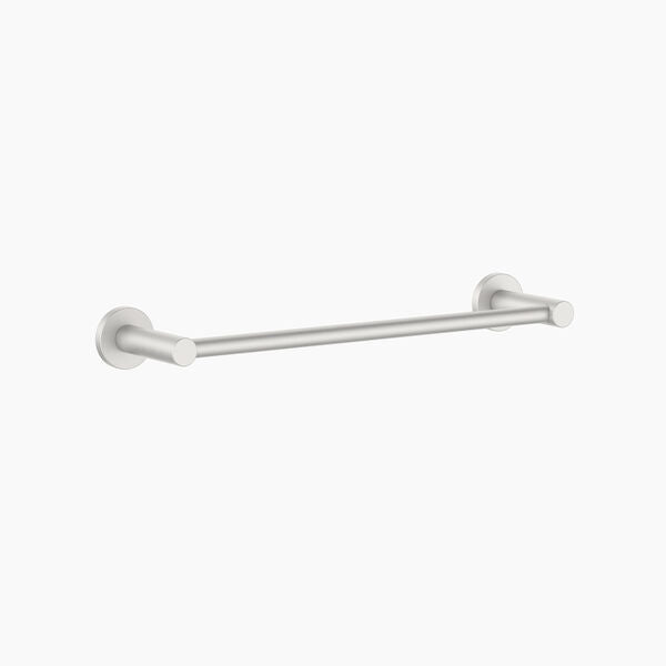 Clark Round 300mm Single Towel Rail Brushed Nickel