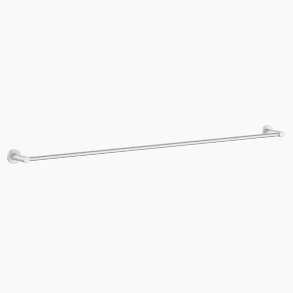 Clark Round 900mm Single Towel Rail Brushed Nickel
