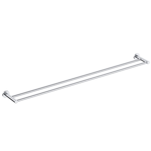 Clark Round 900mm Double Towel Rail Chrome