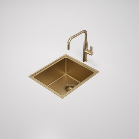 Caroma Urbane II Single Bowl Sink - Brushed Brass