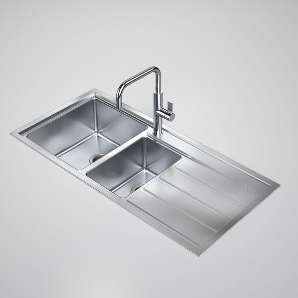 Caroma Urbane II 1.5 Bowl 1 Tap Hole Left Hand Bowl Stainless Steel