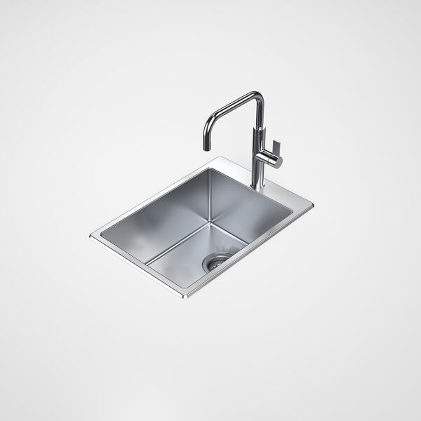 Caroma Urbane II 35 Litre Tub 1 Tap Hole Stainless Steel