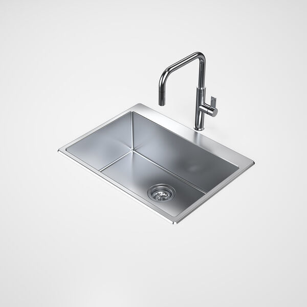 Caroma Urbane II 45 Litre Tub No Tap Hole Stainless Steel