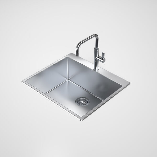 Caroma Urbane II 70 Litre Tub 1 Tap Hole Stainless Steel