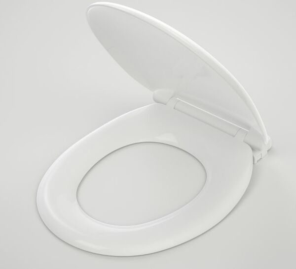 Caroma Caravelle Toilet Seat Normal Close Quick Release Plastic Hinge Germgard Ivory