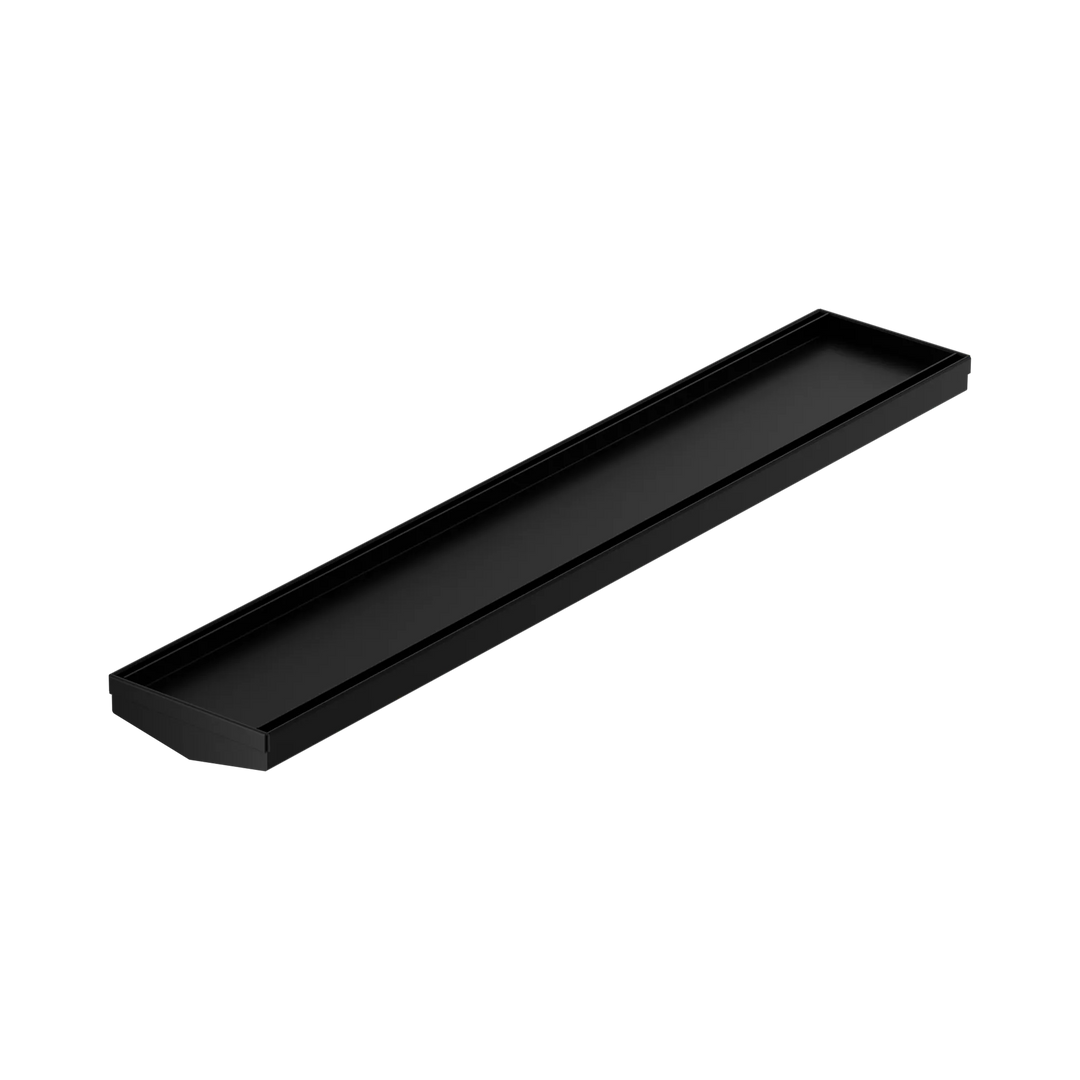 Nero Tile Insert V Channel 600mm Floor Grate 80mm/89mm Outlet without Outlet