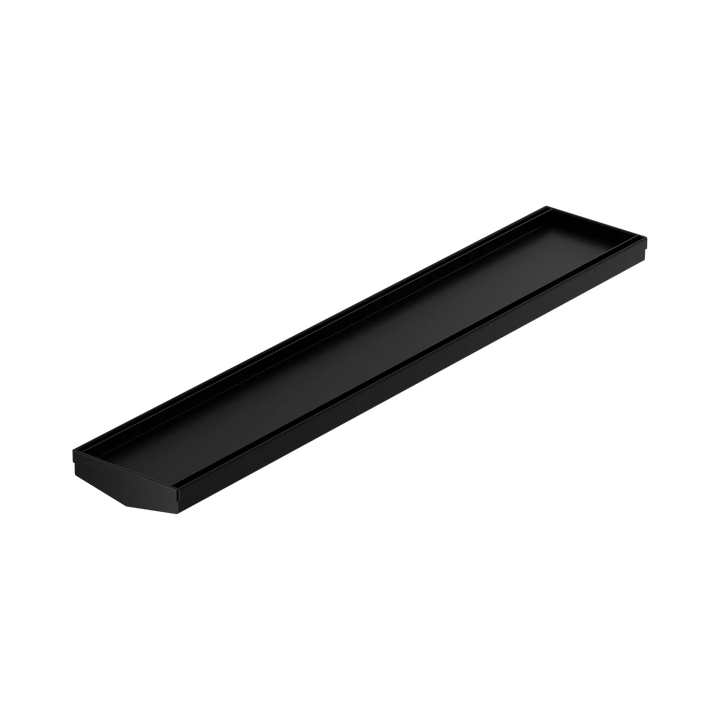 Nero Tile Insert V Channel 600mm Floor Grate 80mm/89mm Outlet without Outlet