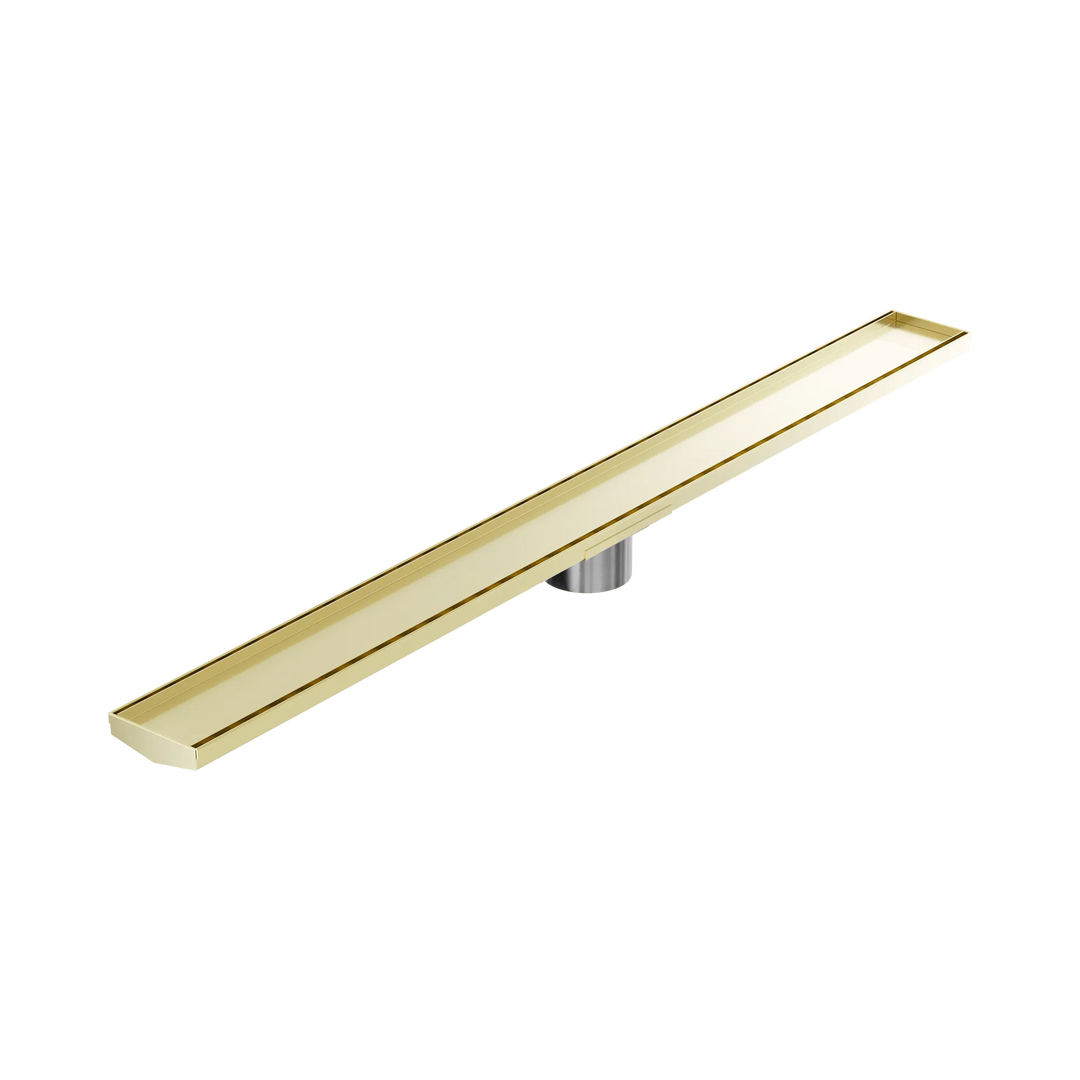 Nero Tile Insert V Channel 1200mm Floor Grate 89mm Outlet