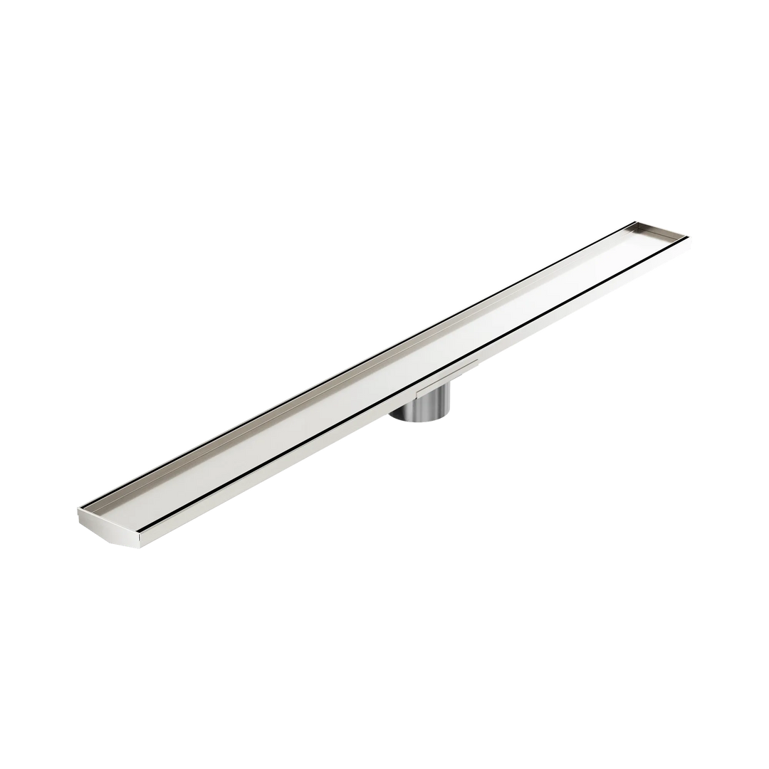 Nero Tile Insert V Channel 1200mm Floor Grate 89mm Outlet