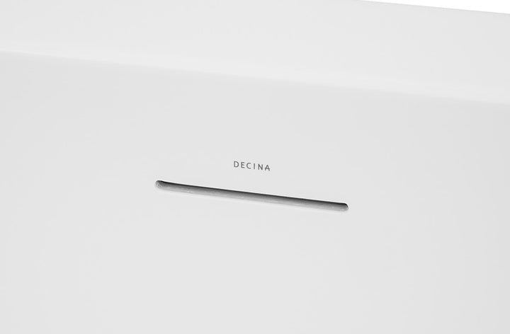 Decina Oxford 1700 Back-To-Wall Freestanding Bath with Integrated Overflow