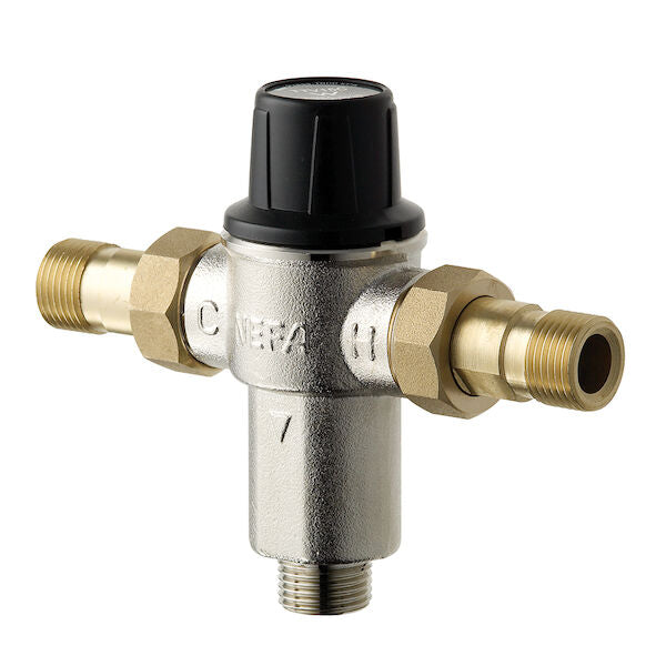 Nefa Tempering Valve 15mm Male/Male Compact Lead Free