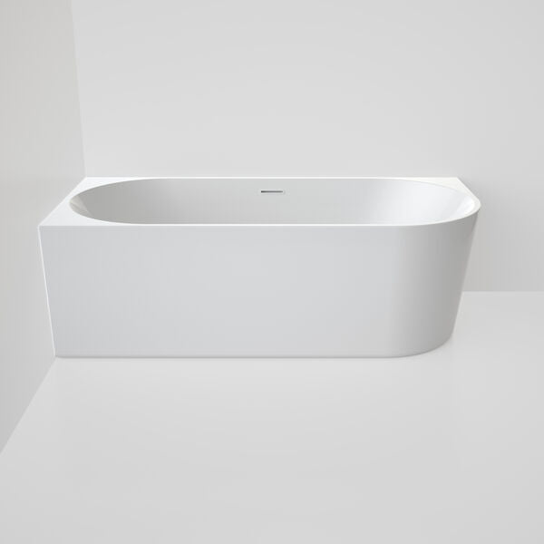 Caroma Urbane II 1700 Left Hand Corner Back to Wall Bath With Integrated Overflow