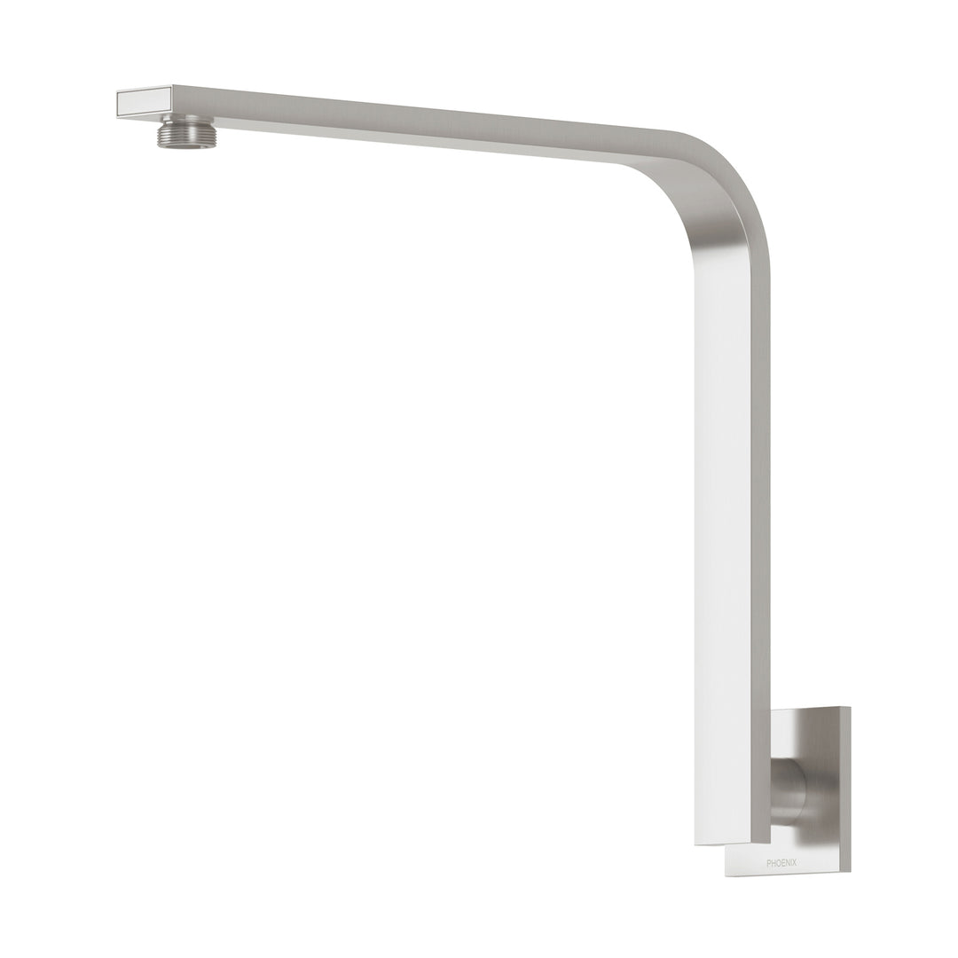 Phoenix Vivid Slimline High-Rise Shower Arm Square Plate