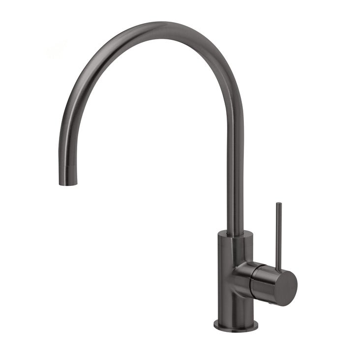 Phoenix Vivid Slimline Sink Mixer 220mm Gooseneck Brushed Carbon Lead Free