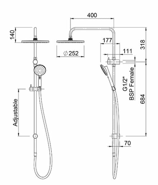 Methven Minimalist Mk2 Shower System