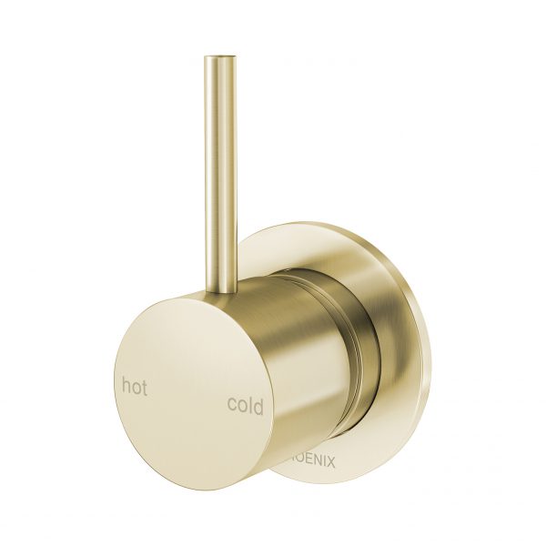 Phoenix Vivid Slimline Up Shower / Wall Mixer Brushed Gold