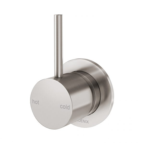 Phoenix Vivid Slimline Up Shower / Wall Mixer Brushed Nickel