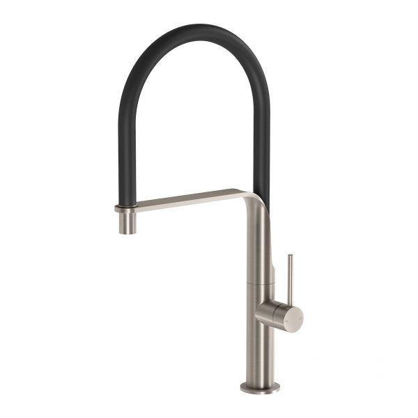 Phoenix Vido Flexible Hose Sink Mixer Brushed Nickel