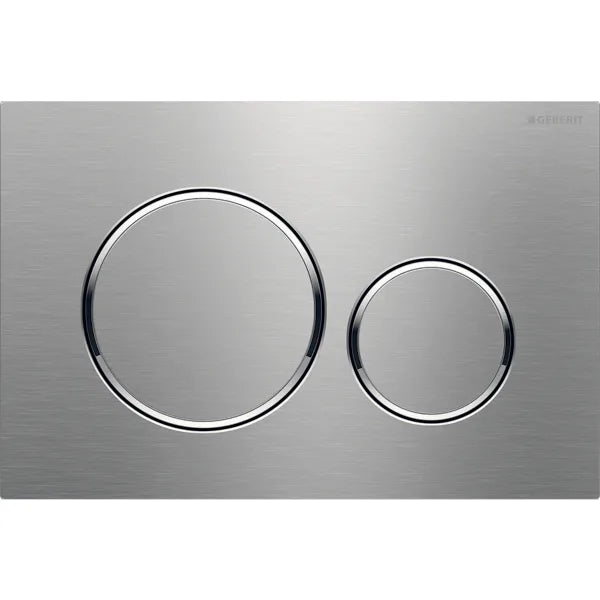 Geberit Sigma20 Mechanical Dual Flush Finger Print Resistant Stainless Steel Chrome Trim