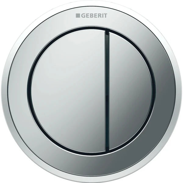 Geberit Sigma Type 10 Remote In Wall Bright Chrome / Matt Chrome / Bright Chrome