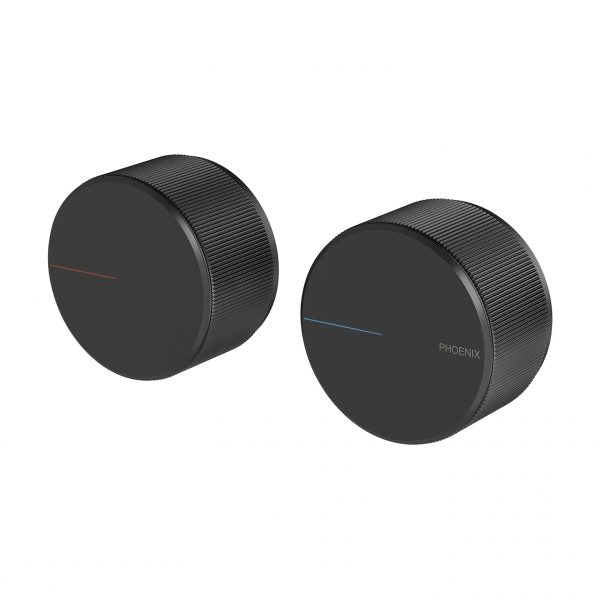 Phoenix Axia Wall Top Assemblies 15mm Extended Spindles Matte Black