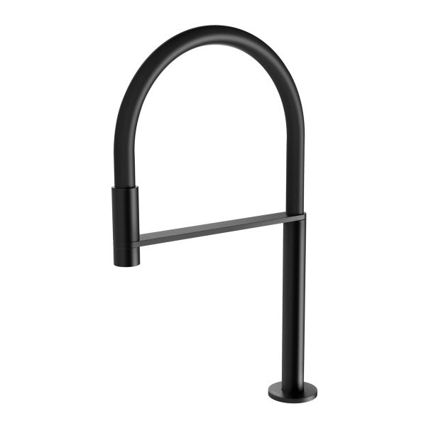 Phoenix Axia Hob Sink Outlet Flexible 230mm Matte Black