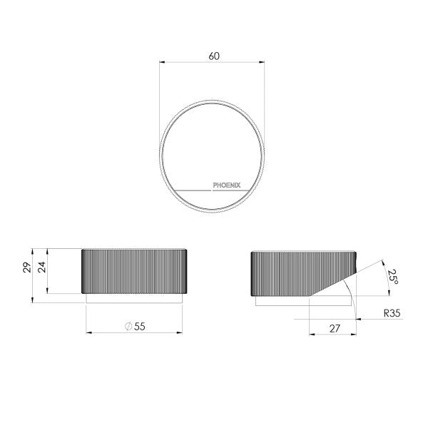 Phoenix Axia Hob Mixer Chrome