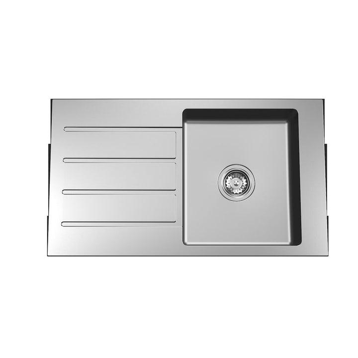 Caroma Evolution Care Single End Bowl Overmount 1 Tap Hole RHB