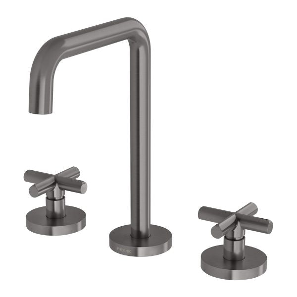Phoenix Vivid Slimline Plus Basin Set Brushed Carbon
