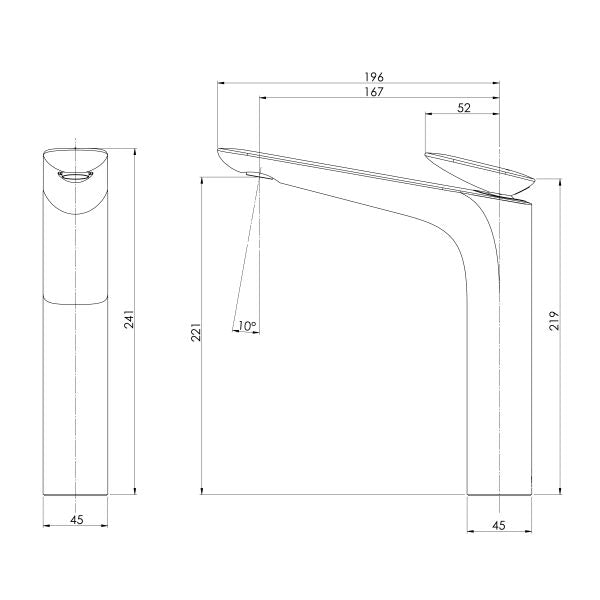 Phoenix Nuage Vessel Mixer Chrome