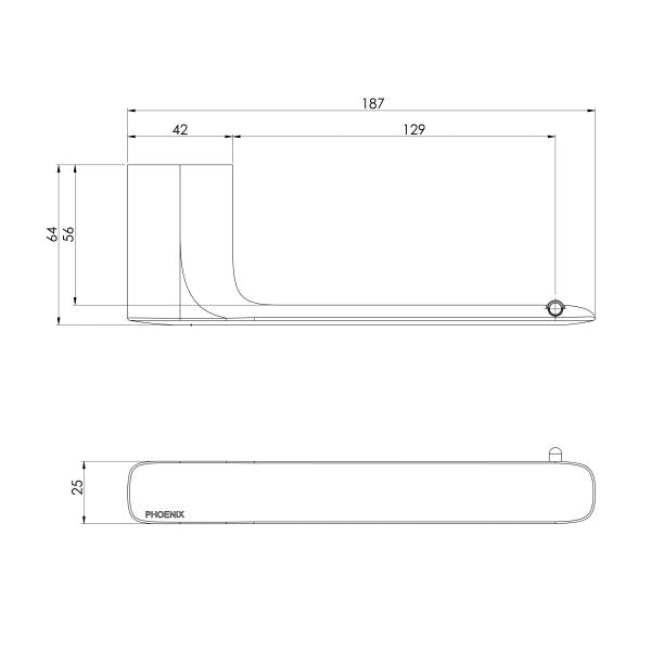 Phoenix Nuage Toilet Roll Holder Matte White