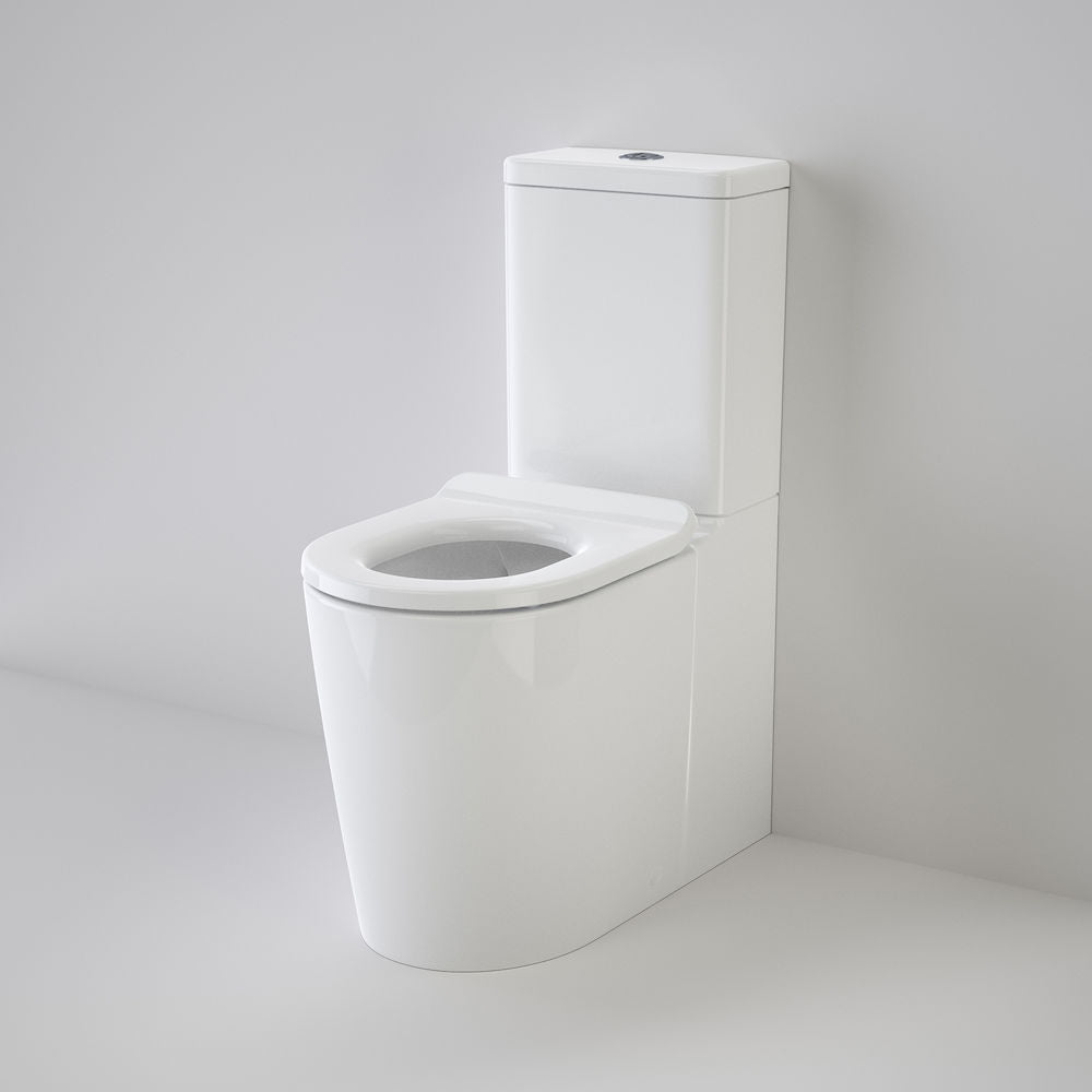 Caroma Liano Cleanflush® Easy Height Wall Faced Suite with Liano Care Single Flap Seat - White (with GermGard®)