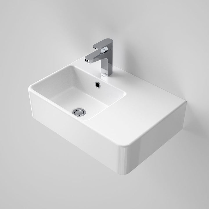Caroma Cube Extension Wall Basin RHS 1 Tap Hole