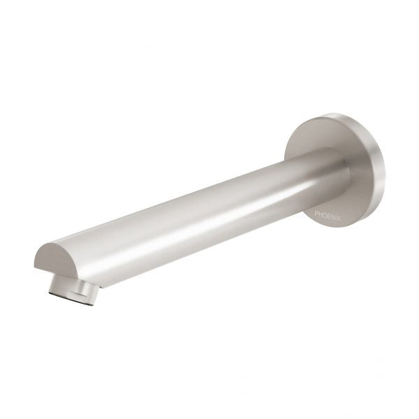 Phoenix Pina Wall Bath / Basin Outlet 180mm Brushed Nickel