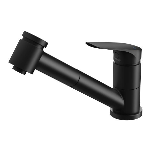 Phoenix Ivy MKII Pull Out Sink Mixer Matte Black Lead Free