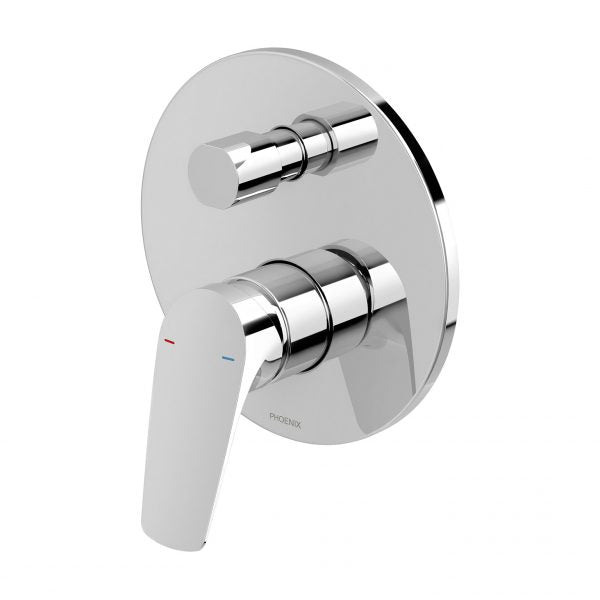 Phoenix Ivy MKII Shower / Bath Diverter Mixer Trim Kit Chrome