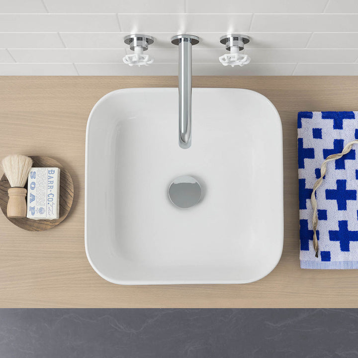 Caroma Tribute Above Counter Basin - Square 390mm