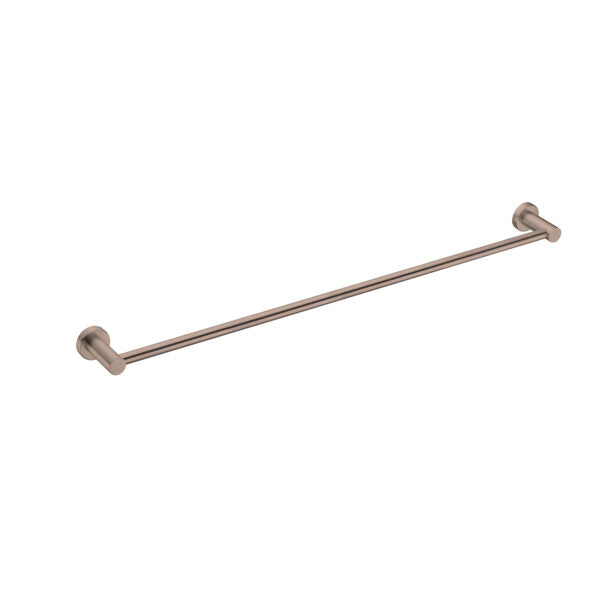 Nero Mecca Single Towel Rail 800mm Brushed Bronze