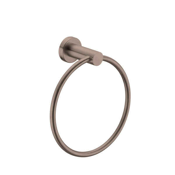 Nero Mecca Hand Towel Ring Brushed Bronze