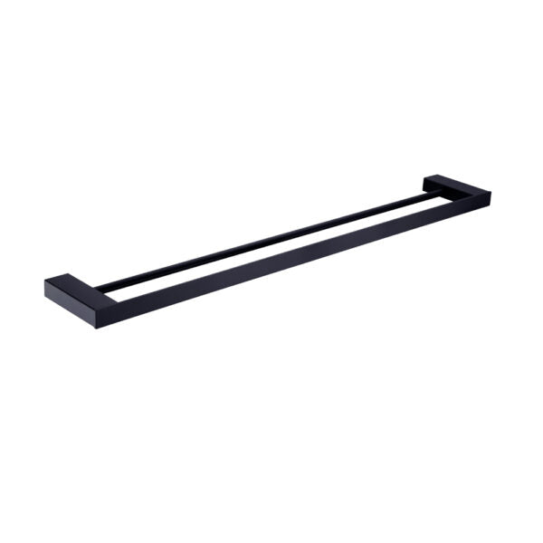 Nero Celia 600mm Double Towel Rail Matte Black